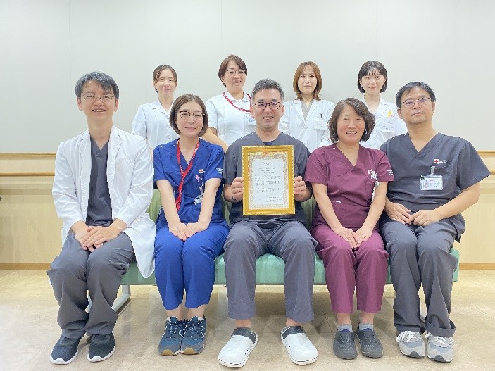 日本で最初の小児潰瘍性大腸炎患者さんの登録の早さに対する感謝状