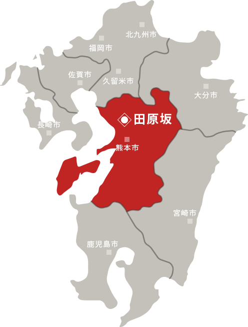 九州地図（田原坂）