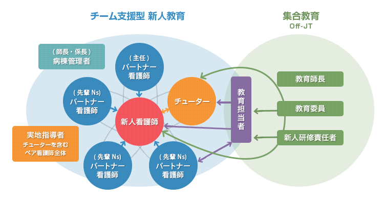 各部署に教育担当者を配置